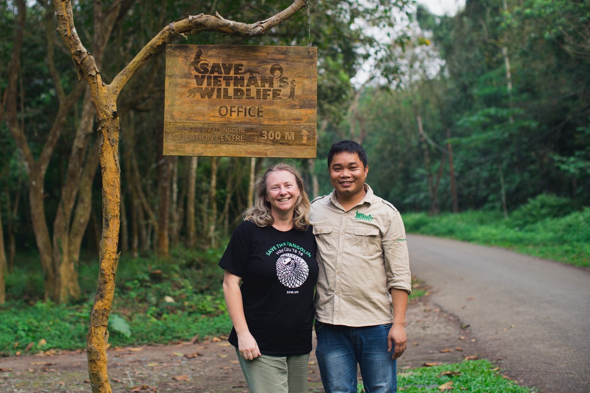 Leanne Wickers at Save Vietnam\'s Wildlife